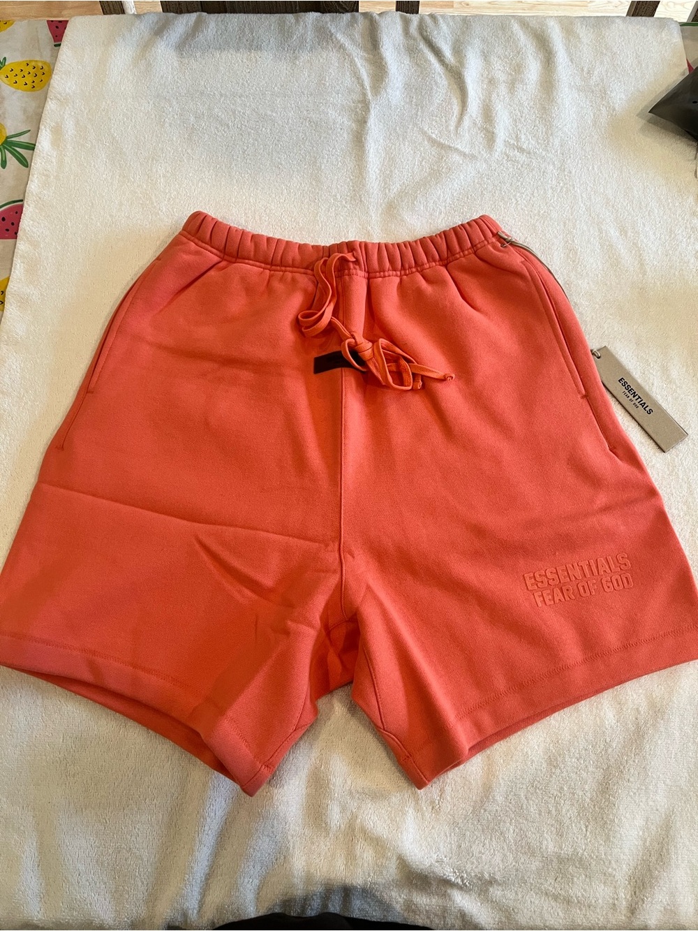 Fear of God Essentials Coral Drawstring Athletic Shorts